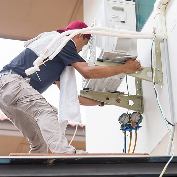 la instalación de aire acondicionado proporciona confort en climas cálidos y ayuda a mantener la calidad del aire interior